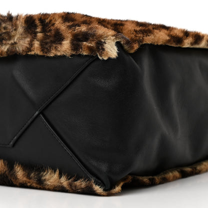 Celine Lambskin Calf Hair Leopard Print Vertical Cabas 10 of 10
