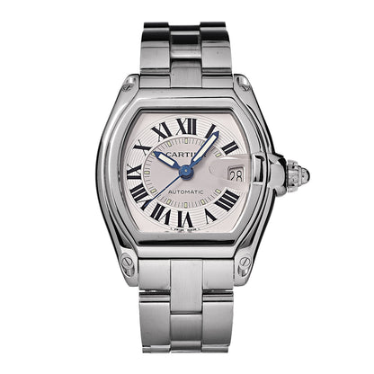 Cartier Stainless Steel 37mm Roadster Automatic Watch 1 of 6
