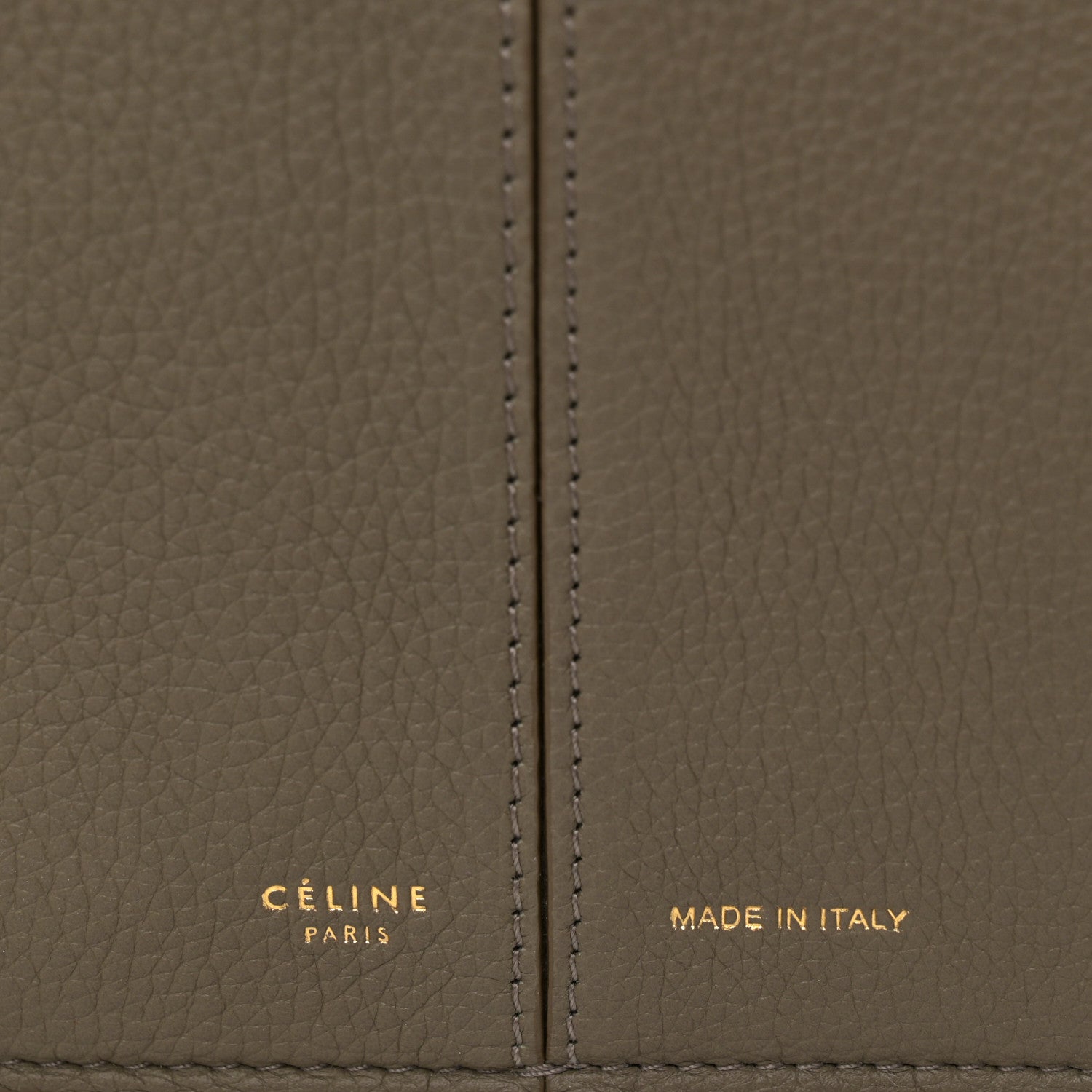 Celine Baby Grained Calfskin Medium Tri-Fold Bag Taupe 6 of 11