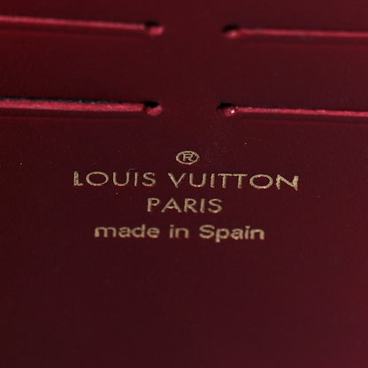 Louis Vuitton Damier Ebene Vavin Chain Wallet Red 6 of 9