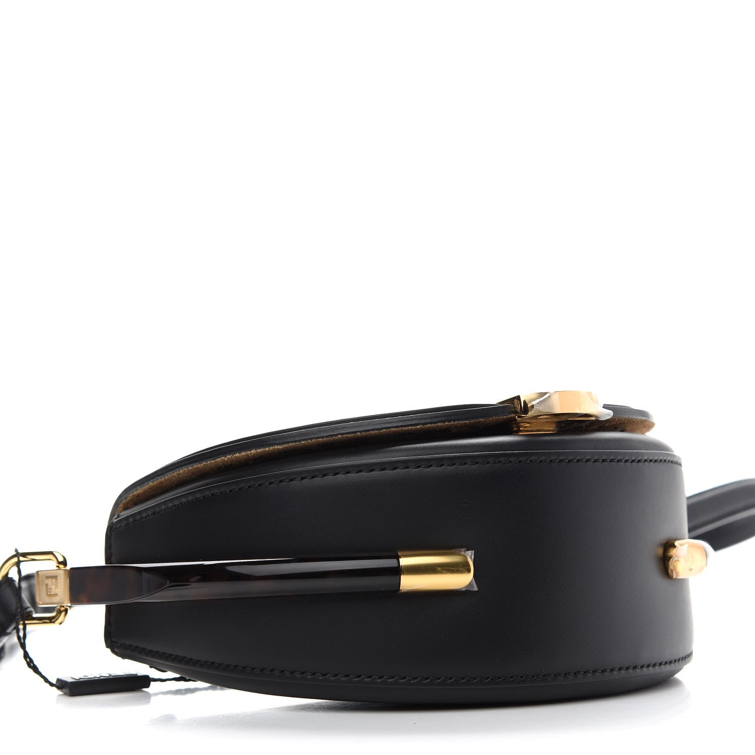 Fendi Vitello King Plexiglass Moonlight Shoulder Bag Black 4 of 10