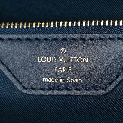 Louis Vuitton Monoglam Neverfull MM Blue 6 of 8