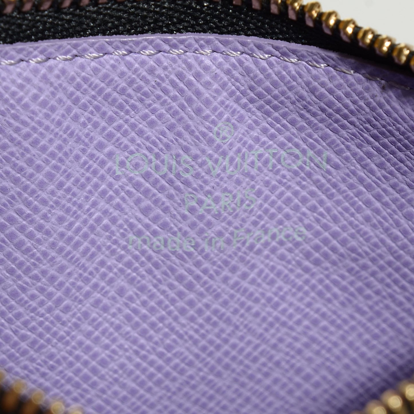 Monogram Multicolor Key Pouch Black Violet