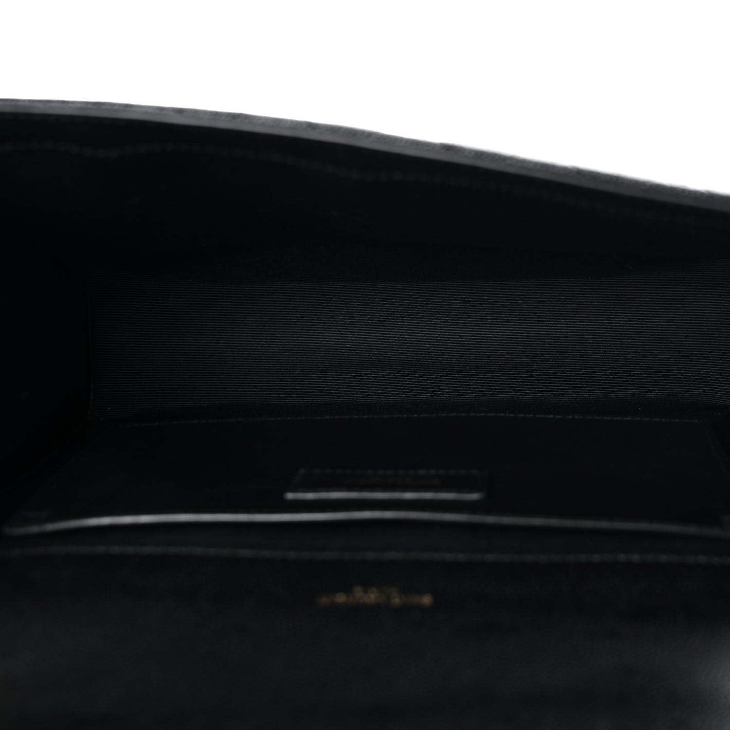 Saint Laurent Grain De Poudre Textured Mixed Matelasse Triquilt Medium Monogram Satchel Black 4 of 11