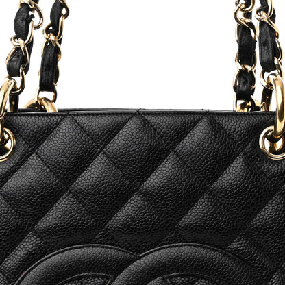 Chanel Caviar Quilted Grand Shopping Tote GST Black 8 of 14