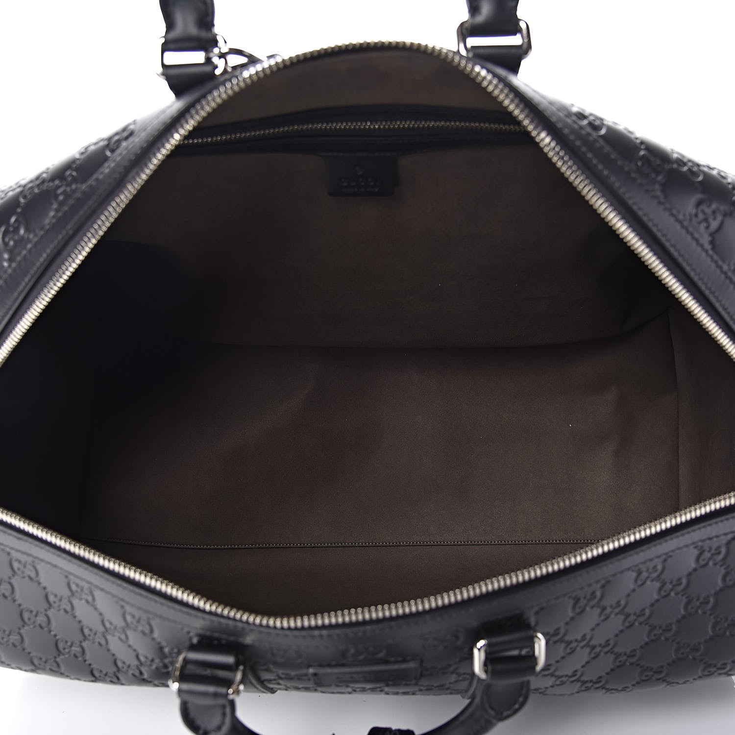 Gucci Guccissima Signature Large Duffle Black 7 of 10