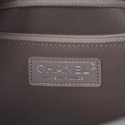 Chanel Aged Calfskin Chevron Quilted Timeless Tote Grey 6 of 7