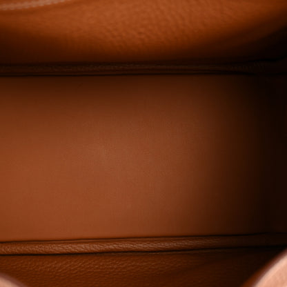 Hermes Taurillon Clemence Lindy 26 Gold 5 of 15