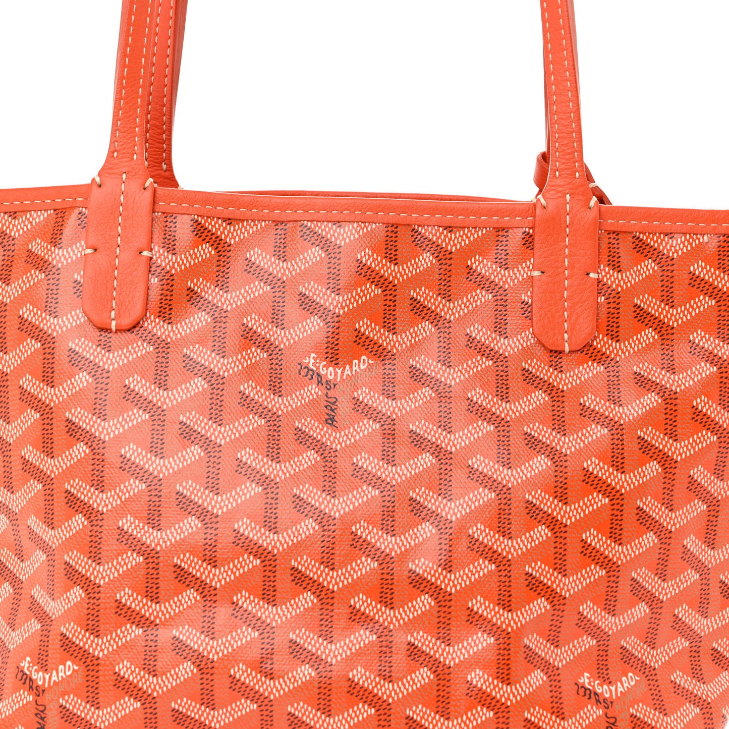 Goyardine Reversible Mini Anjou Orange Orange