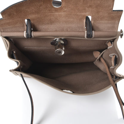 Hermes Vache Hunter Toile Herbag Zip 31 PM Etoupe Ebene 6 of 14