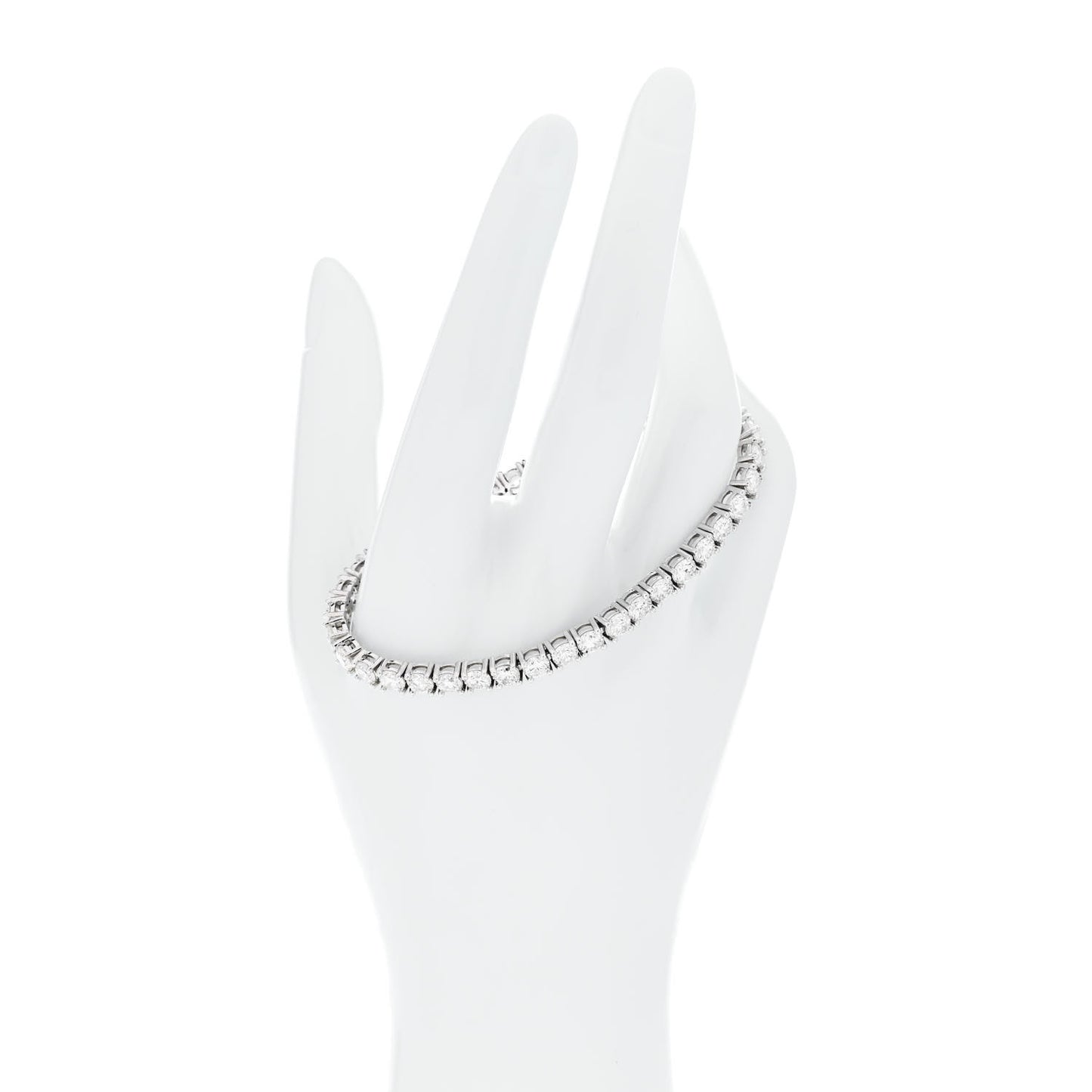 Platinum Diamond 12.09ct Tennis Bracelet