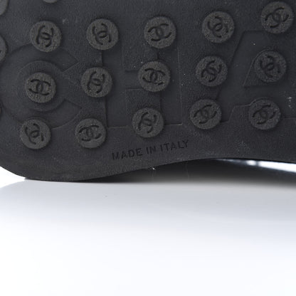 Chanel Lycra Womens CC Sneakers 41 Black White 7 of 8