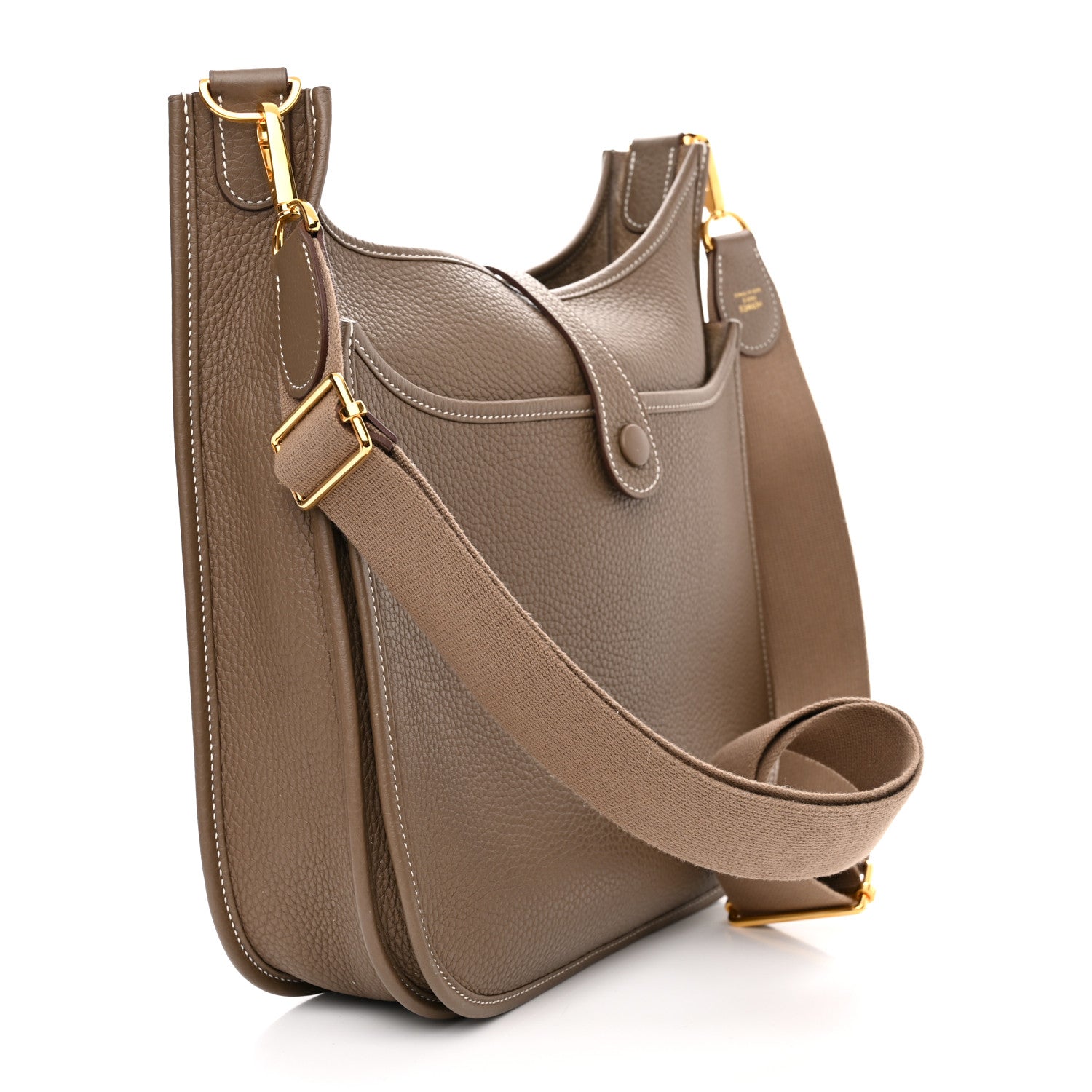 Hermes Taurillon Clemence Evelyne III PM Etoupe 3 of 11