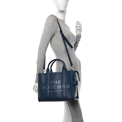 Marc Jacobs Grained Calfskin Medium The Tote Bag Blue 2 of 14