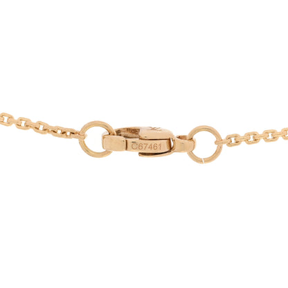 Louis Vuitton 18K Yellow Gold Diamond Cornelian B Blossom Medallion Pendant Necklace 4 of 5