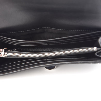 Miu Miu Nappa Matelasse Flap Wallet Black 6 of 9