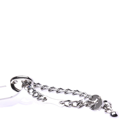 Chanel Dog Tag Key Charm Silver 10 of 12