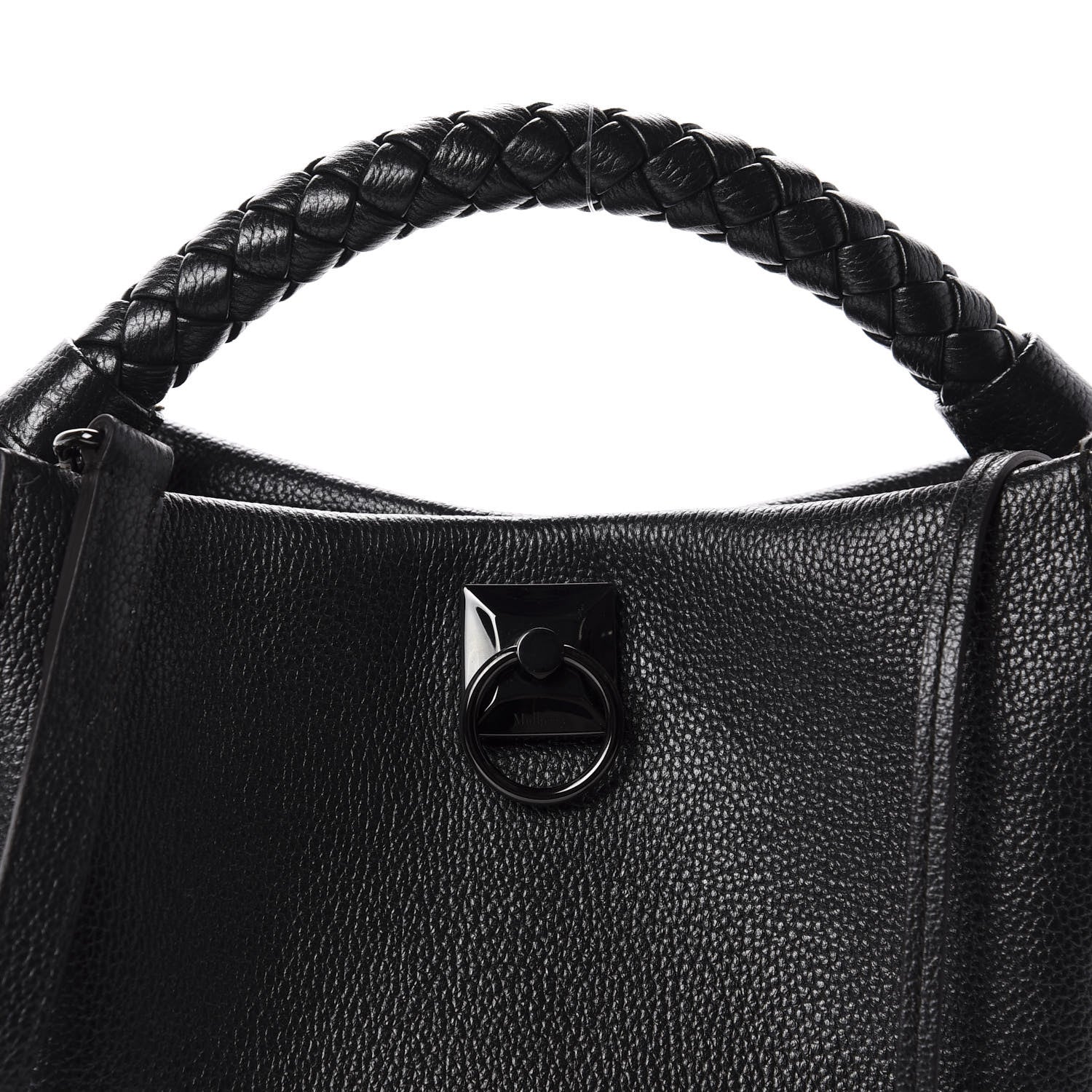 Mulberry Metallic Heavy Grain Small Iris Tote Black 14 of 14
