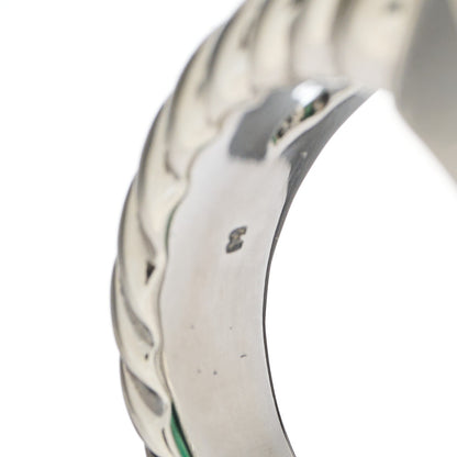 David Yurman Sterling Silver Green Onyx 14mm Albion Ring 52 6 4 of 5