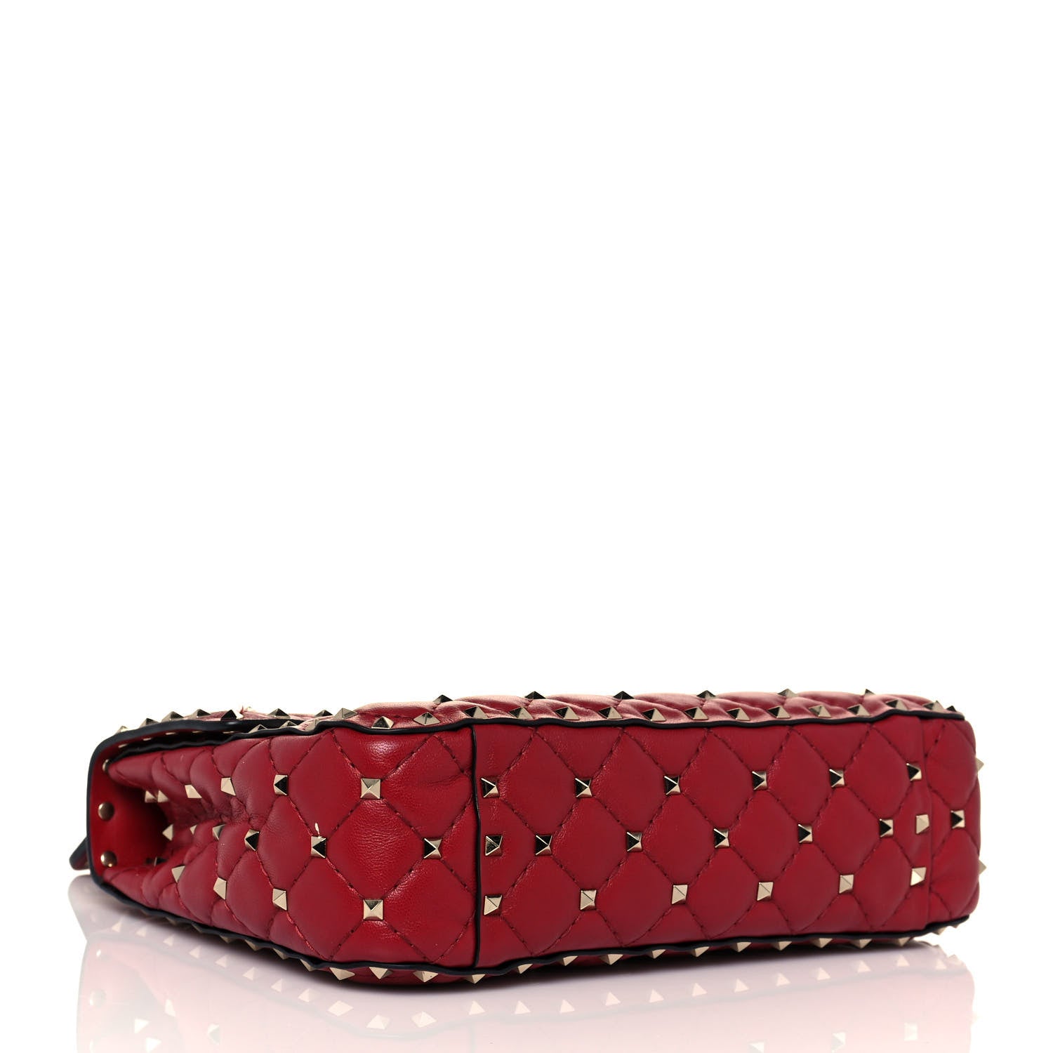 Valentino Garavani Nappa Medium Rockstud Spike Shoulder Bag Rosso Valentino 4 of 17
