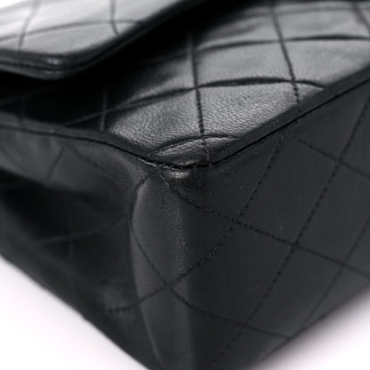 Chanel Lambskin Quilted Medium Double Flap Black 9 of 19