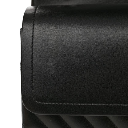 Chanel Lambskin Chevron Quilted Jumbo Double Flap So Black 11 of 11