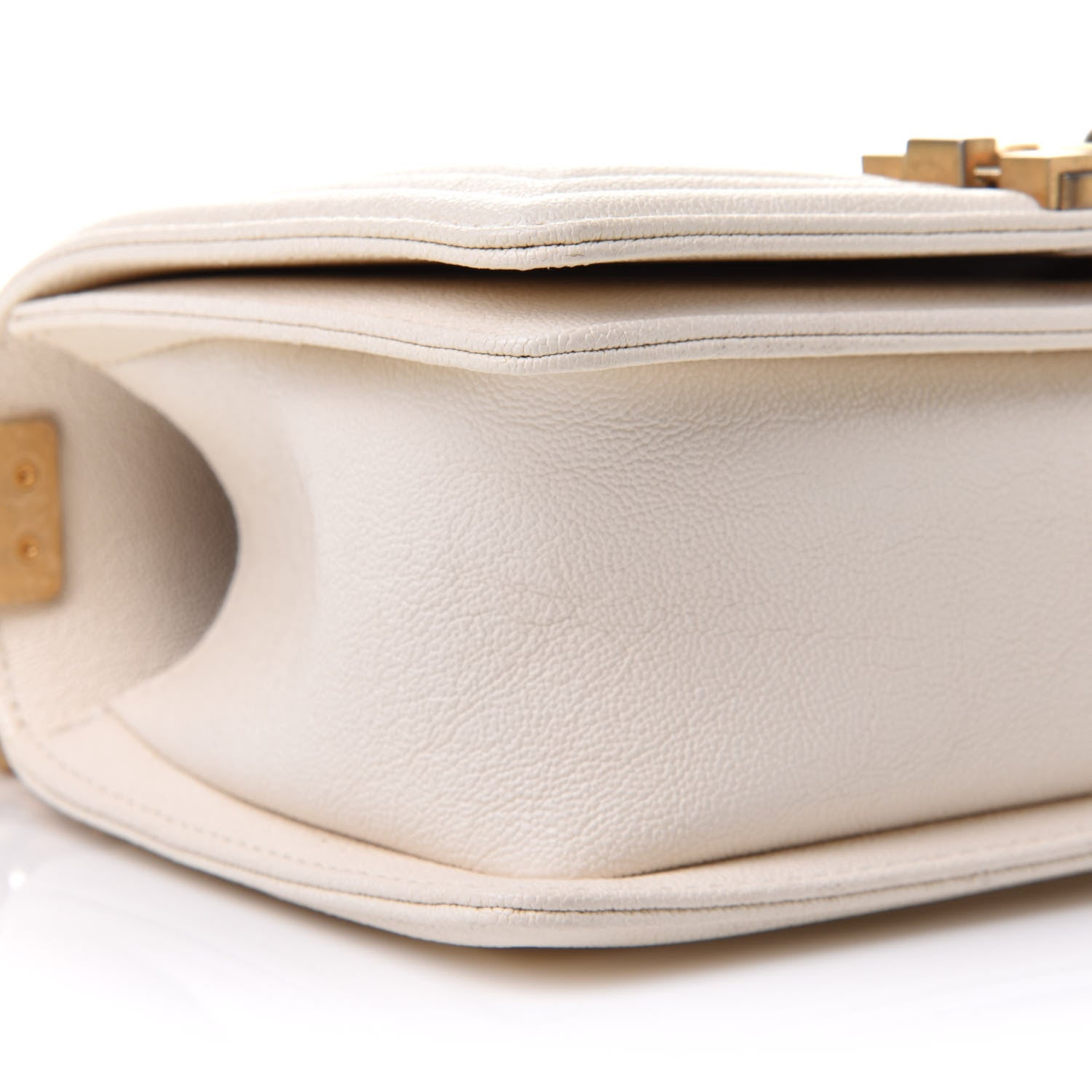 Chanel Caviar Quilted Small Boy Flap White 8 of 9