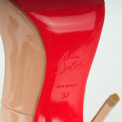 Christian Louboutin Patent So Kate 120 Pumps 37 Nude 6 of 7
