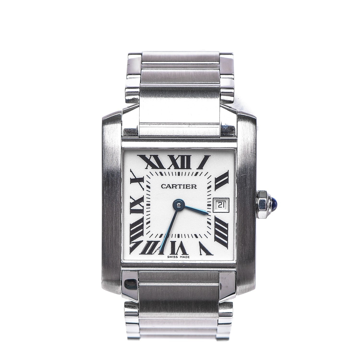 Cartier Stainless Steel 25mm Tank Francaise Quartz Watch 1 of 9