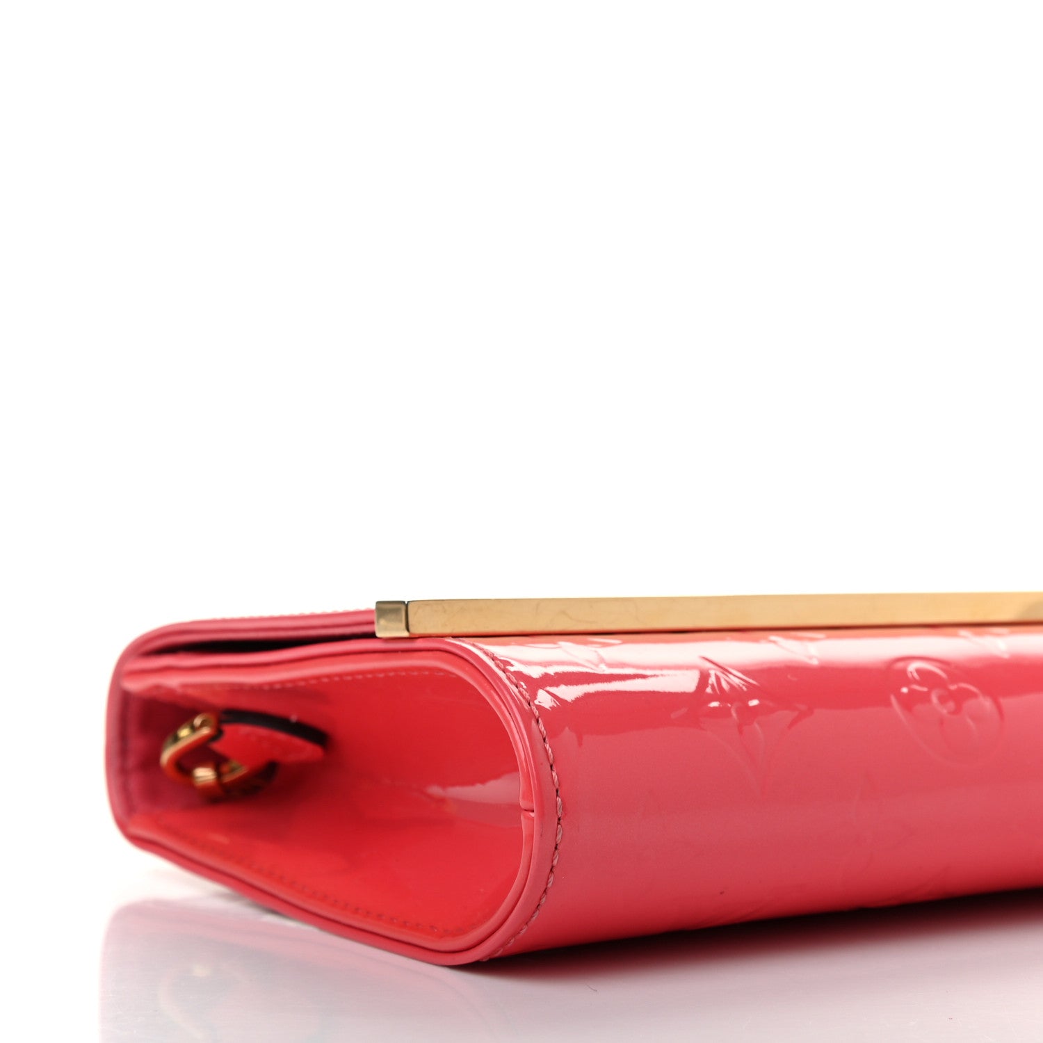 Louis Vuitton Vernis Ana Clutch Rose Litchi 4 of 7