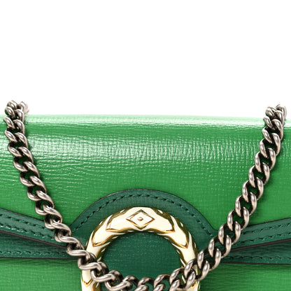 Gucci Azalea Calfskin Enamel Super Mini Dionysus Shoulder Bag New Shamarock Emerald 7 of 9
