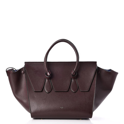 Celine Smooth Calfskin Small Tie Knot Tote Burgundy 1 of 8