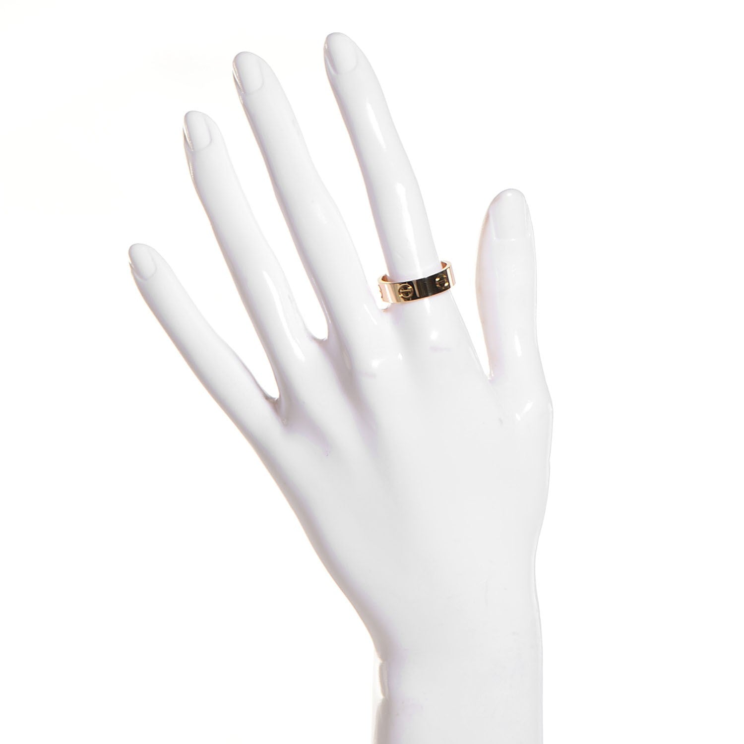 Cartier 18K Yellow Gold 5.5mm LOVE Ring 56 7.5 2 of 5