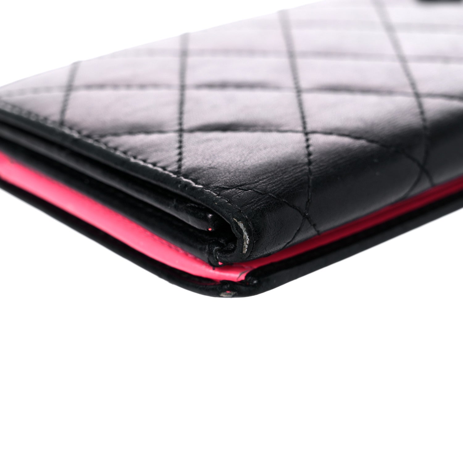 Chanel Calfskin Quilted Cambon Long Double Wallet Black 12 of 29