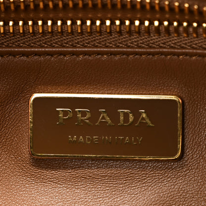 Prada Soft Calfskin Medium Aimee Shoulder Bag Caramel 6 of 9