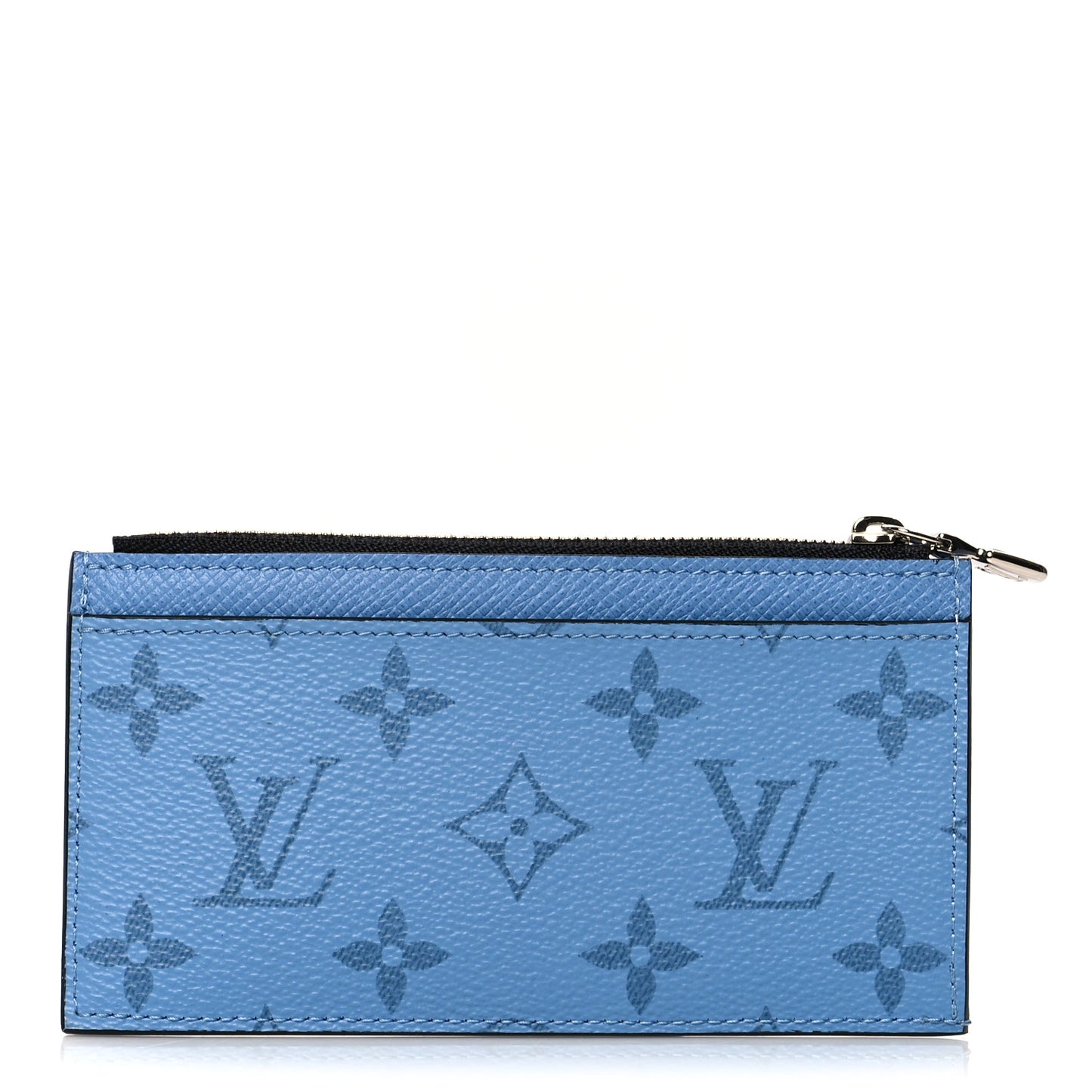 Monogram Taiga Coin Card Holder Denim