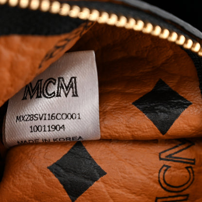 MCM Visetos Large Stark Wristlet Pouch Cognac 8 of 8