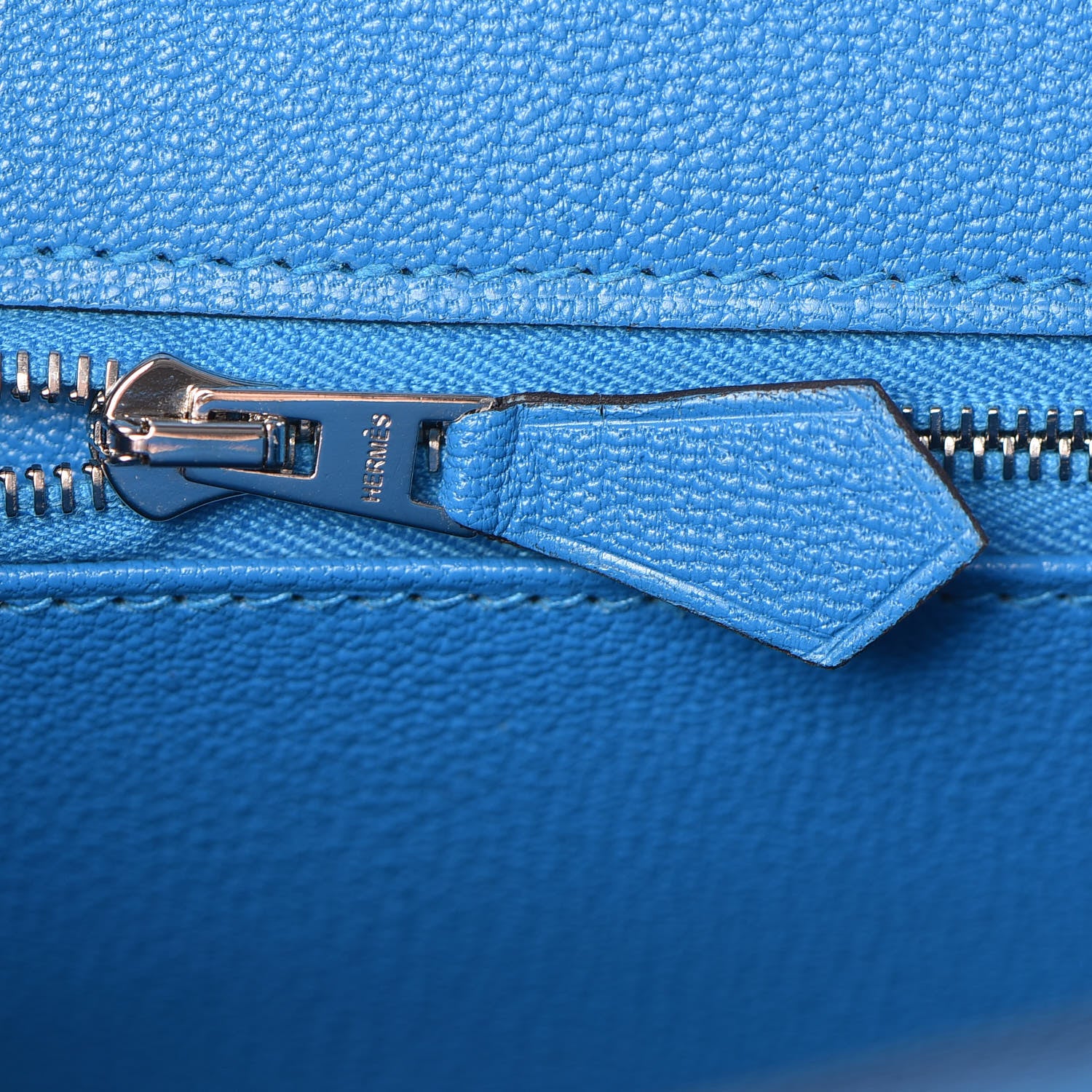 Hermes Chevre Chandra Kelly Sellier 25 Bleu Zanzibar 25 of 41