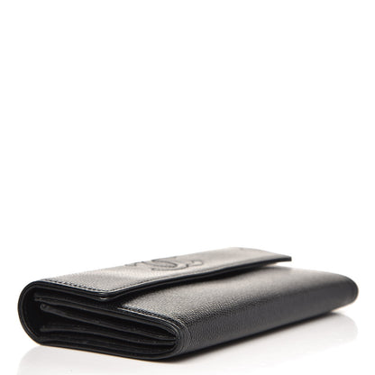 Chanel Caviar Timeless CC Large Gusset Flap Wallet Black 4 of 9