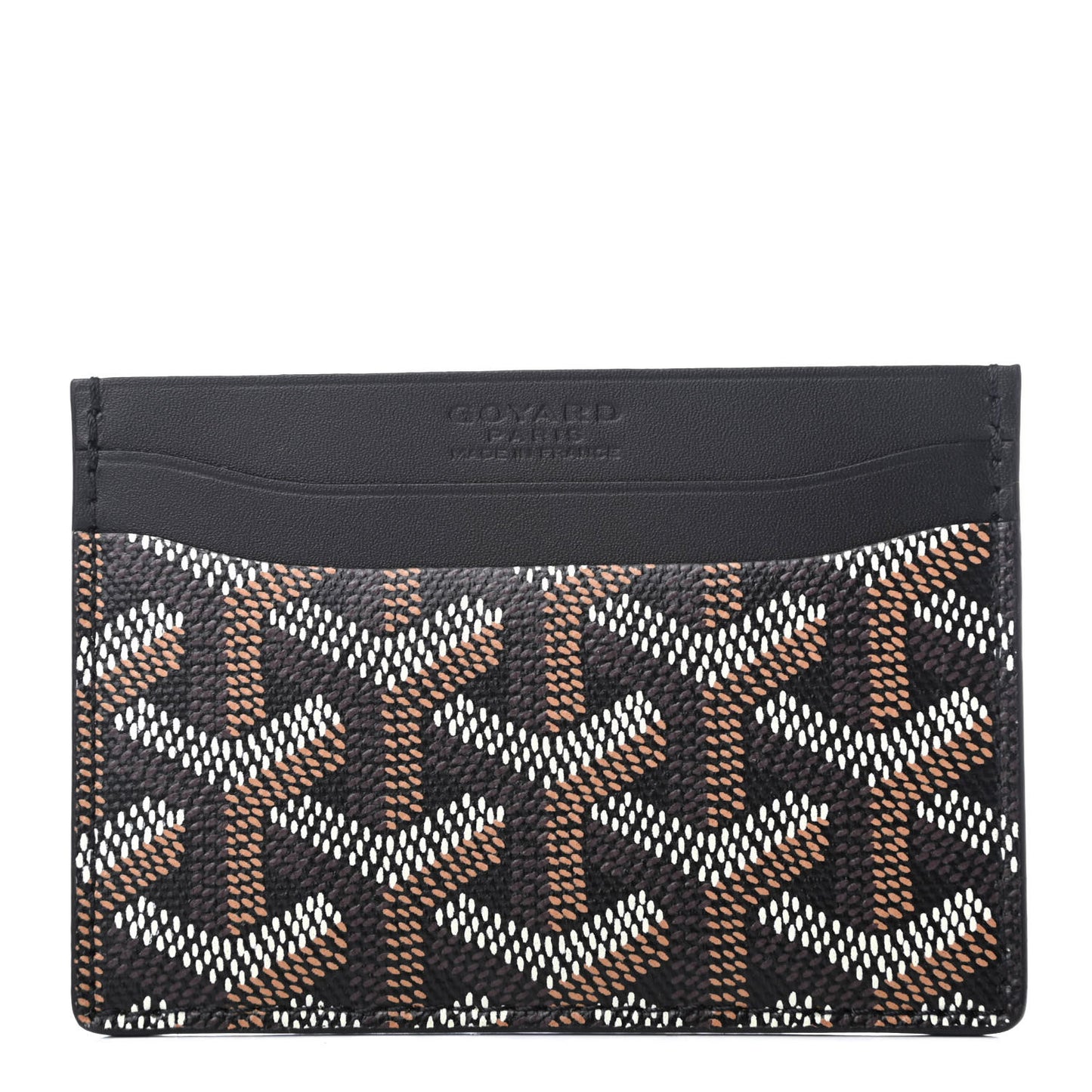 Goyardine Saint Sulpice Card Holder Black