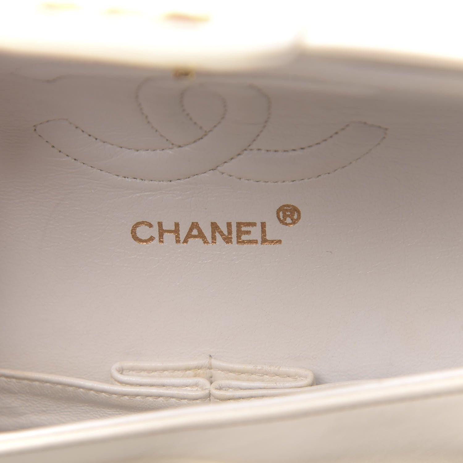 Chanel Lambskin Quilted Medium Double Flap White 6 of 13