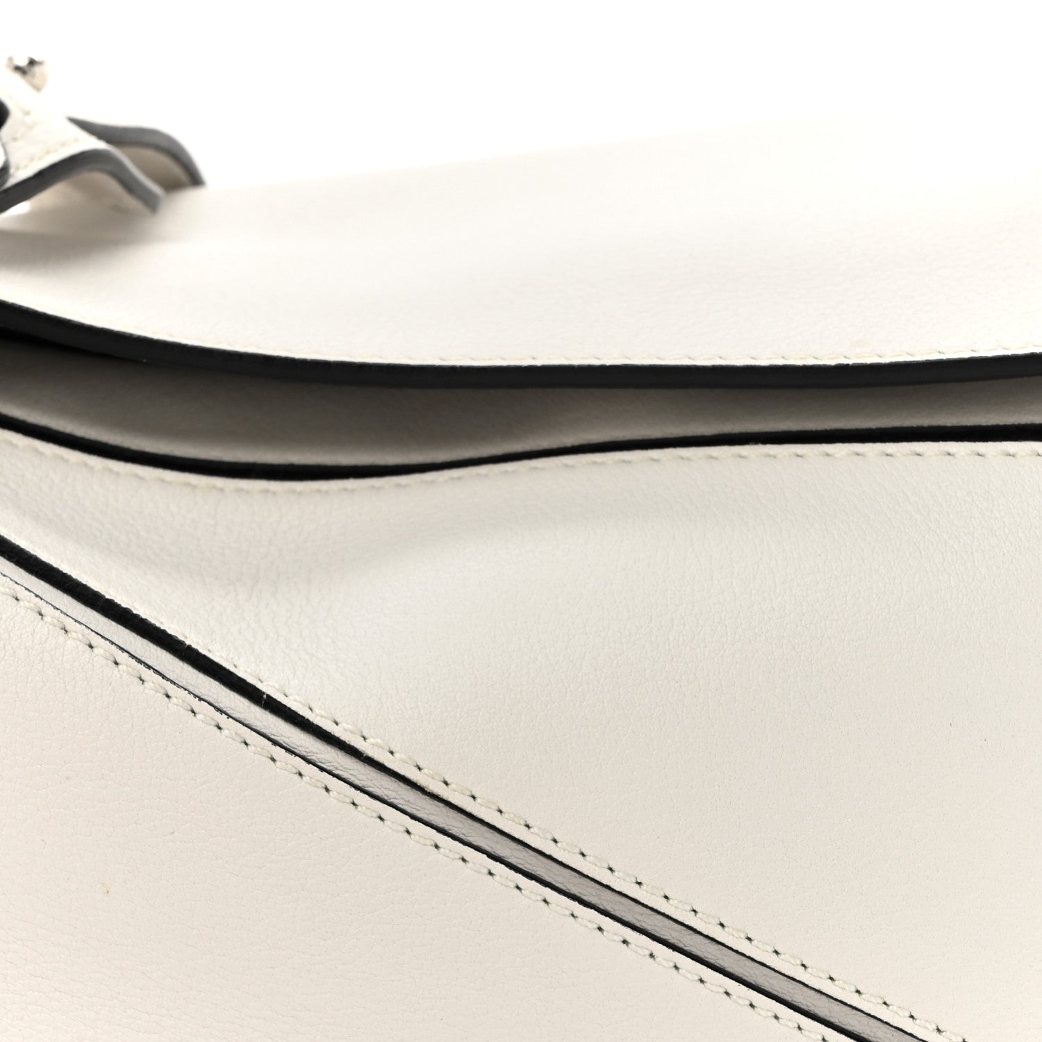 Loewe Calfskin Small Puzzle Bag White 8 of 10