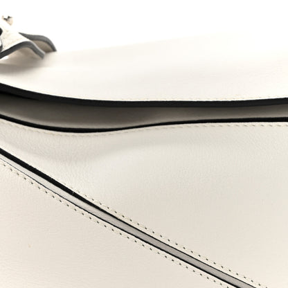 Loewe Calfskin Small Puzzle Bag White 8 of 10