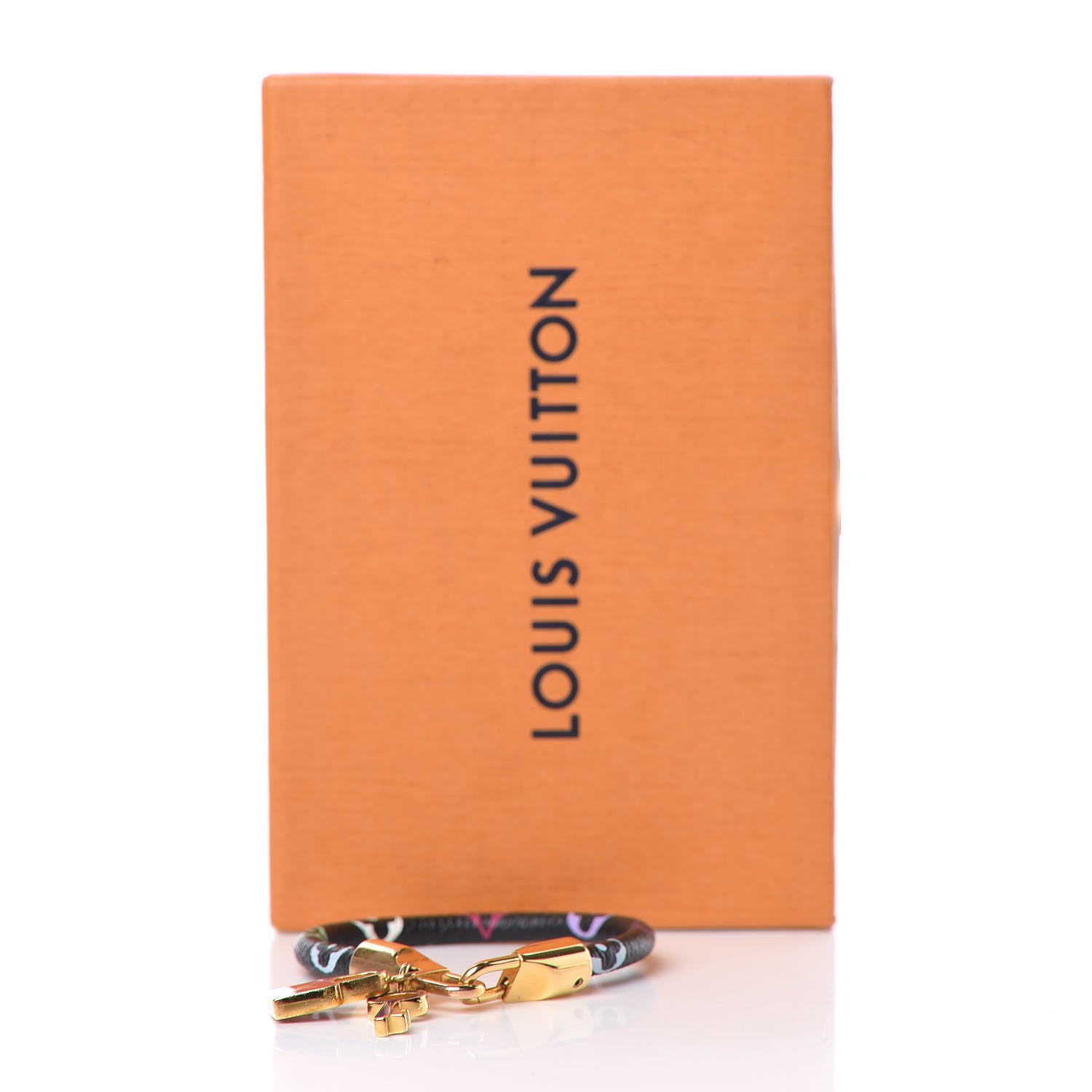 Louis Vuitton Monogram Multicolor Luck It Bracelet 17 Black 5 of 5
