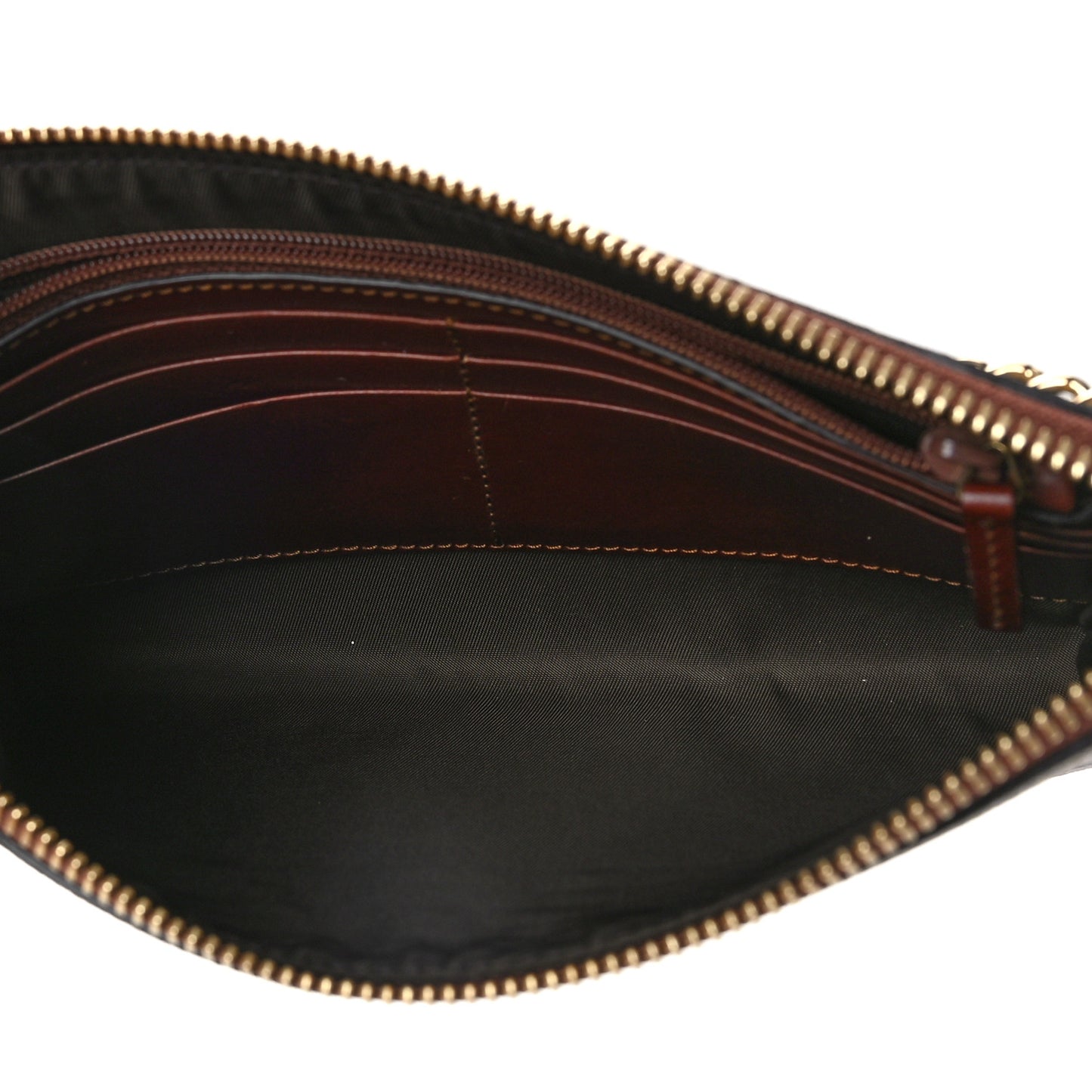 GG Supreme Monogram Wrist Wallet Black