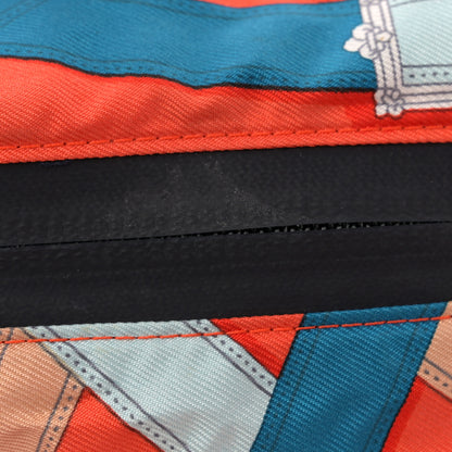 Hermes Silk Barenia Cavalcadour Duffle Orange Poppy Fauve 10 of 10
