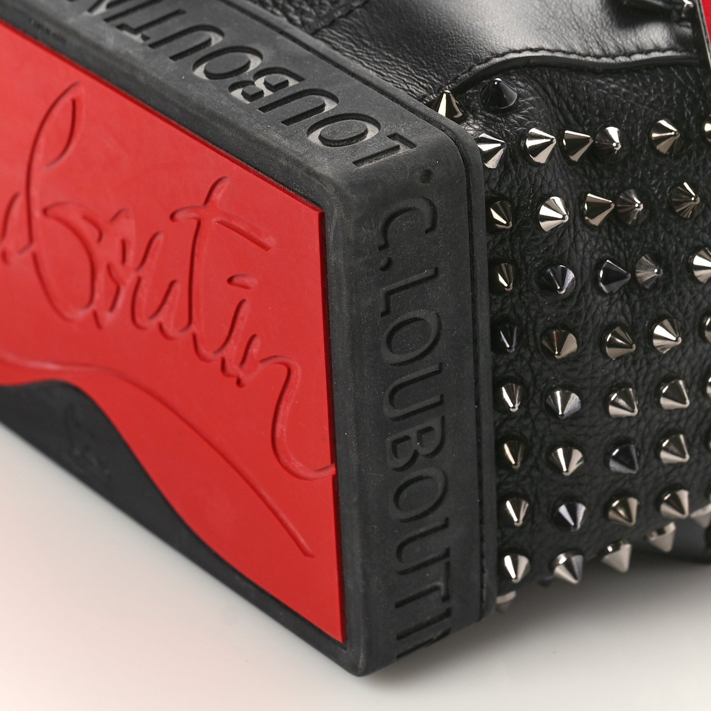 Calfskin Spiked Small Explorafunk Backpack Black