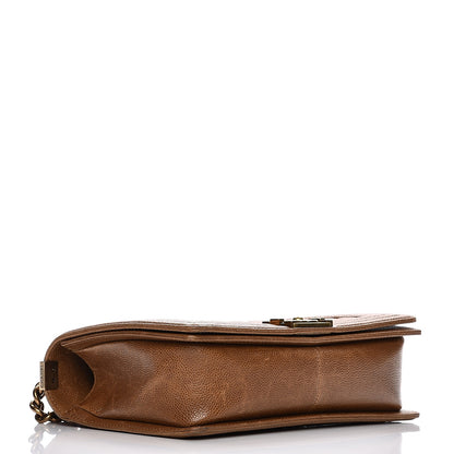 Chanel Caviar Quilted New Medium Boy Flap Brown 4 of 16