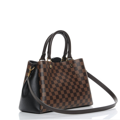 Louis Vuitton Damier Ebene Cuir Taurillon Brittany Black 4 of 9