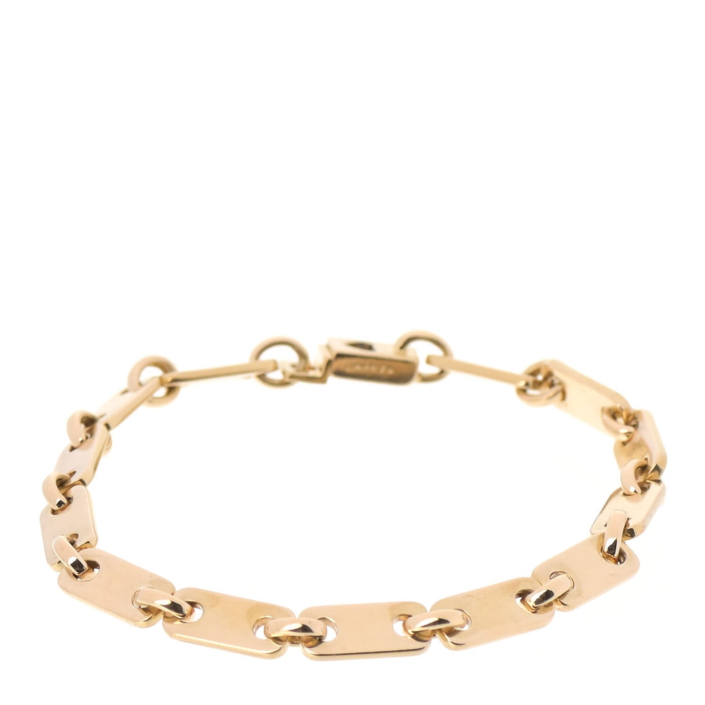 18K Yellow Gold 5mm Fidelity Link Bracelet